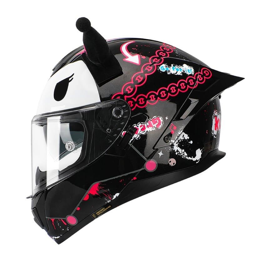 mesuca-m601-kuromi-full-face-motorcycle-helmet