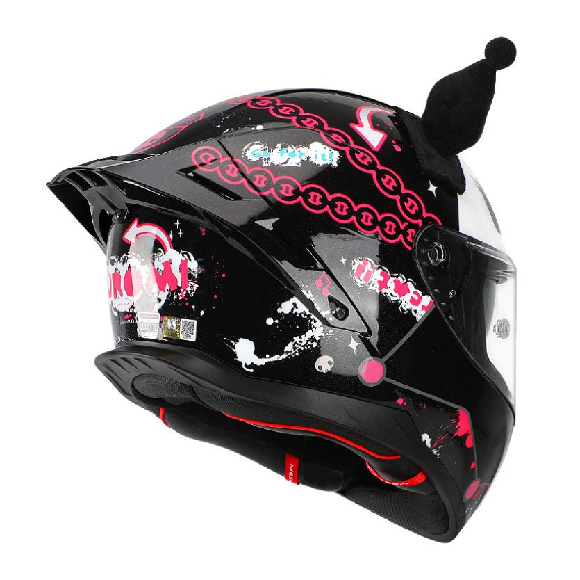 mesuca-m601-kuromi-full-face-motorcycle-helmet