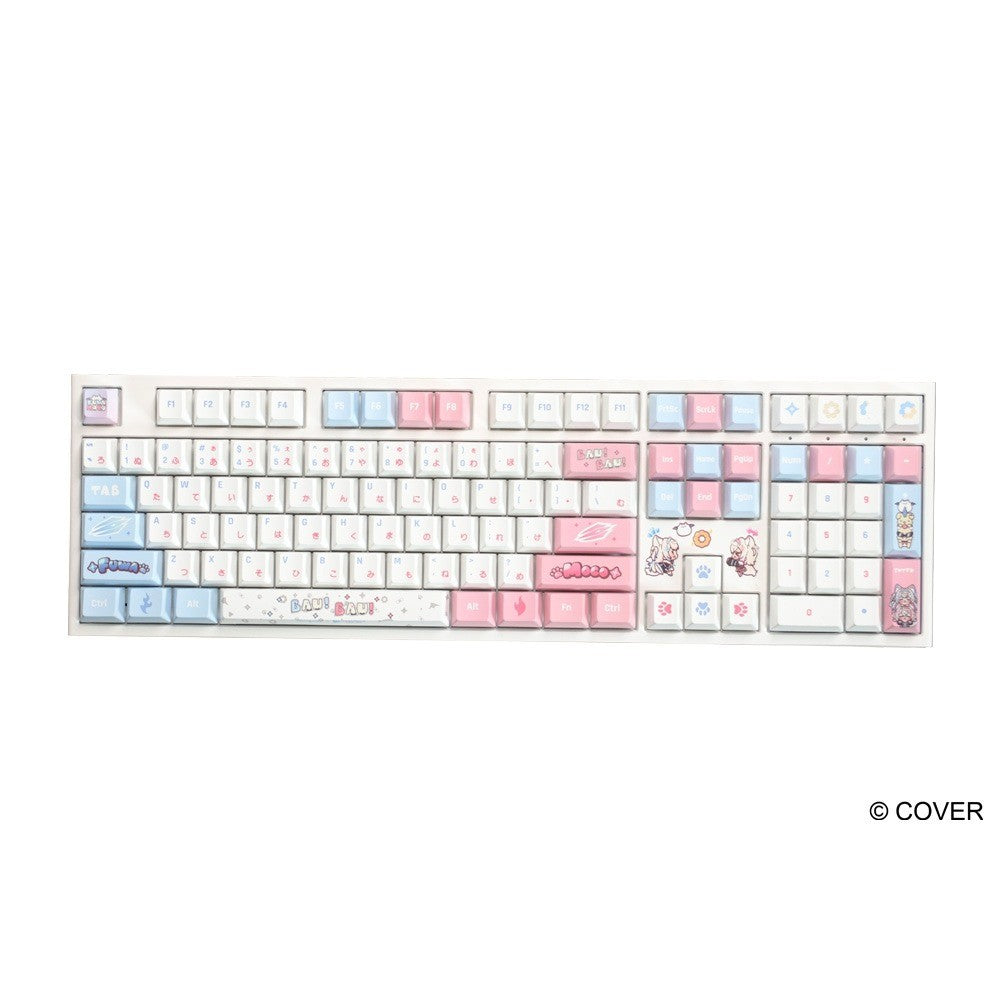 Gift Idea Ducky x hololive Fuwamoco Limited Edition One 2 RGB Keyboard Mat Set