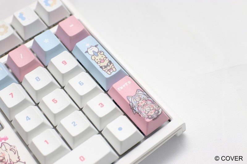 Gift Idea Ducky x hololive Fuwamoco Limited Edition One 2 RGB Keyboard Mat Set