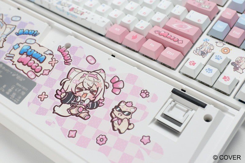 Gift Idea Ducky x hololive Fuwamoco Limited Edition One 2 RGB Keyboard Mat Set
