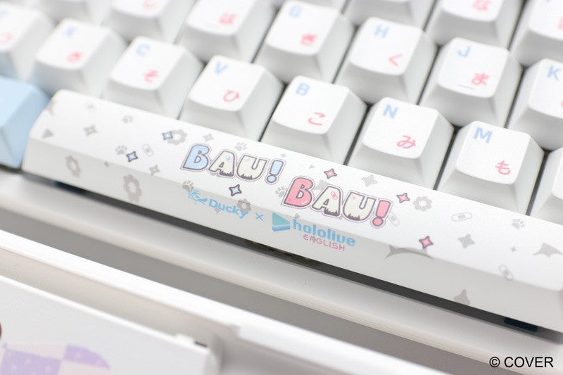 Gift Idea Ducky x hololive Fuwamoco Limited Edition One 2 RGB Keyboard Mat Set