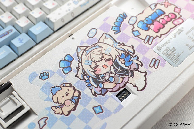 Gift Idea Ducky x hololive Fuwamoco Limited Edition One 2 RGB Keyboard Mat Set