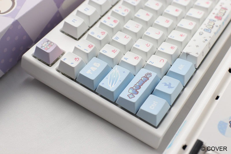 Gift Idea Ducky x hololive Fuwamoco Limited Edition One 2 RGB Keyboard Mat Set