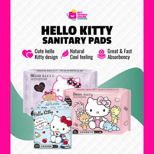 Hello Kitty Sanitary Pads Feminine Pads Women 3 Sizes Regular