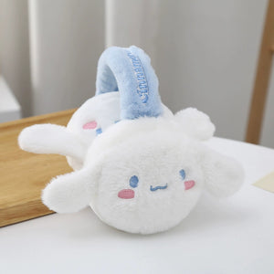 Sanrio Original Melody Kuromi Pochacco Cinnamoroll Embroidery Earmuffs Headphones Headband Winter Ear Protection Ear Warmer