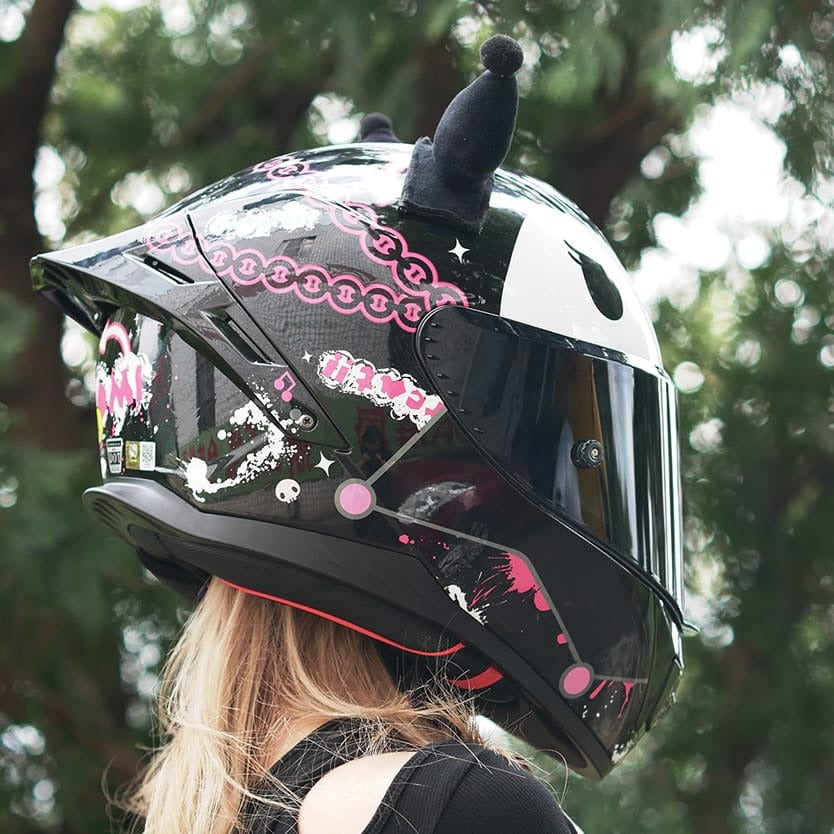 mesuca-m601-kuromi-full-face-motorcycle-helmet