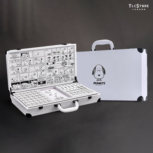 Snoopy Crystal Mahjong Set – 144 Acrylic Tiles for Magnetic Tables