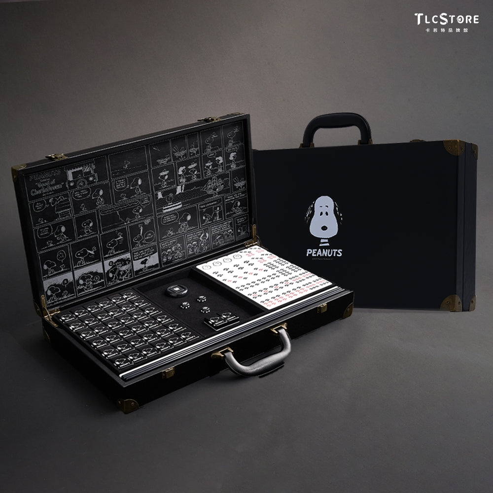 Snoopy Crystal Mahjong Set – 144 Acrylic Tiles for Magnetic Tables