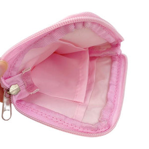 Hello Kitty Sync Leather Square Coin Purse with Lock (Pink Big Head)