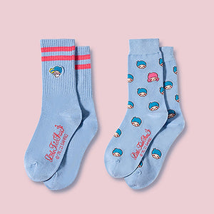 Miniso MINISO Sanrio Long Socks JK Socks Two Pairs in One Melody Cinnamoroll Pompom PUrin Little Twin Stars Badtz Maru