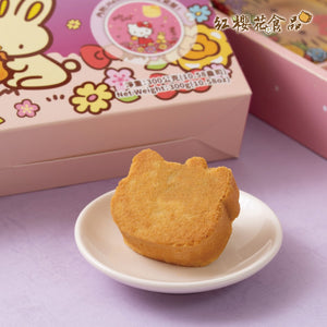 PRE-ORDER Hello Kitty D-Cut Pineapple Mooncake 6 PCs + 1 Porcelain Plate Gift Set Made in TaiwanHello Kitty  造型鳳梨酥禮盒 (6入+Kitty瓷碟1入)