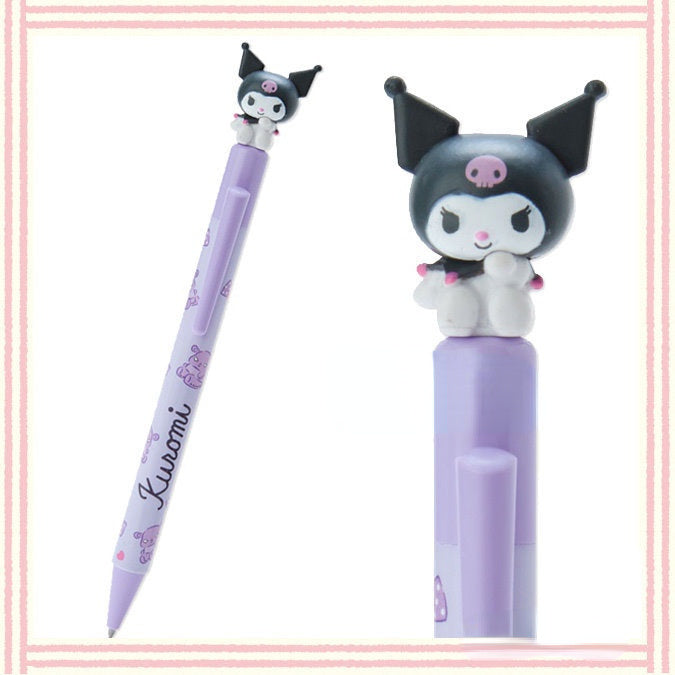 Sanrio Pen Ballpoint Pen Black and Red Inks in One Ear-shaped Pen Hello  Kitty Kuromi My Melody Badtz Little Twin Stars Cinnamoroll Mofusand 