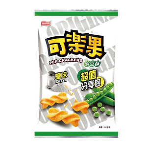 Ko-La-Kou Pea Crackers -- Original / Spicy / Classic / Basil / Wasabi / Seaweed / Himalayan-black-salt- 240G / 400G 8.5Oz 14Oz 原味/酷辣/古早味/九層塔/芥末/海苔/鹽味 - Buy Taiwan Online