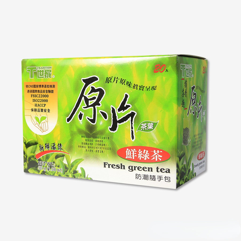 TRADITION Original Tea Bag Series 20 Tea Bags x 2 oz (20 g) Green Tea Jasmine Green Genmaicha Tea Roasted Brown Rice T世家 原片茶包系列 2.8gx20包 綠茶、茉綠、玄米 60g / 盒 - Buy Taiwan Online