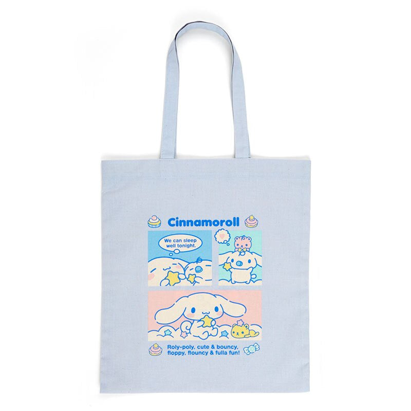 Sanrio Japan Cinnamoroll Straight Canvas Bag Shoulder Bag (Blue Grid Figure Model) - Buy Taiwan Online