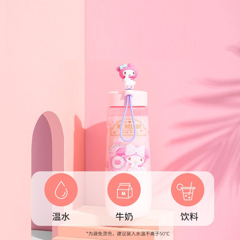 Sanrio Cinnamoroll Kuromi Pompom Purin Sports Water Bottle Handy Cup 500ml / 17Oz
