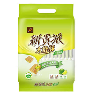 Taiwan Snacks 77 New Wafer-Pies Roasted Peanut Lemon Sesame Soymilk Classic Chocolate Volume Pack 11.4OZ Vegetarian 77 新貴派 大格酥 量販包 焙烤花生 檸檬 芝麻豆奶 經典 巧克力 324g 夾心酥 純素 奶素