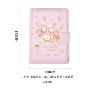 Sanrio Non-Dated Planner w/ PVC Cover Journal Book PU Case w/ Magnetic Buckle Book A5
