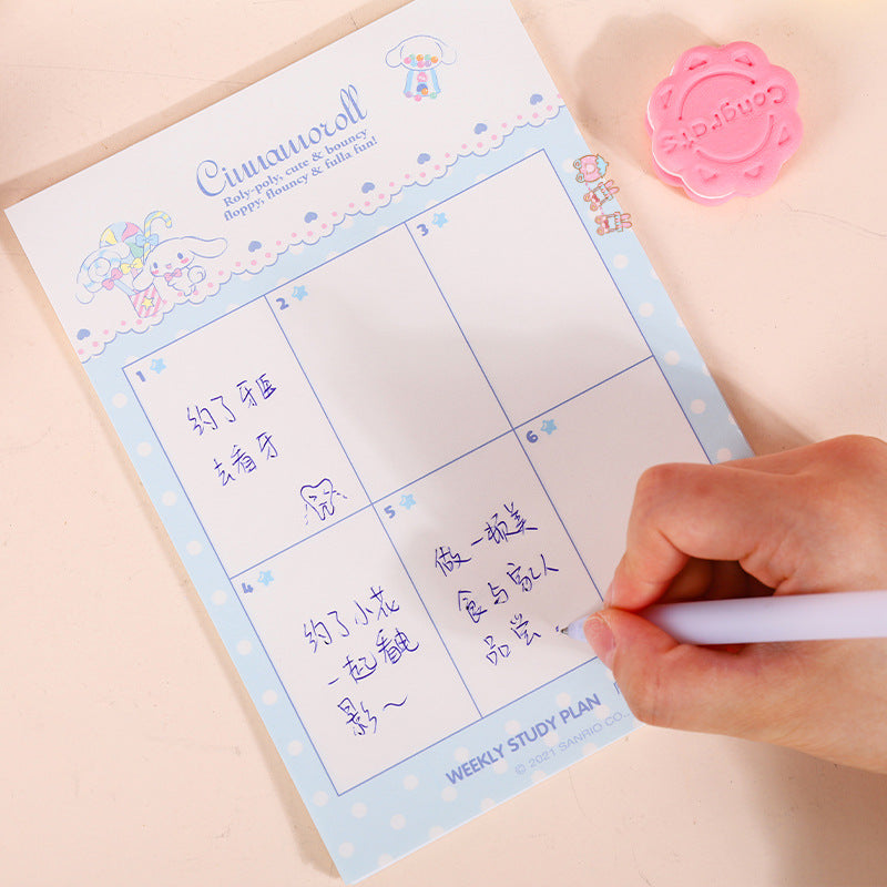 Sanrio Hello Kitty My Melody Cinnamoroll Pompom Purin Planner Set-Up Inserts Variety Set Notebook Journal Book Ship by Random - Buy Taiwan Online