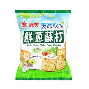 I-Mei Vegetable Soda Cracker 10.5Oz 300g/bag 義美 天然取向 蘇打餅乾 鮮蔥 330g/袋 / 紫菜 / 蔬菜 - Buy Taiwan Online