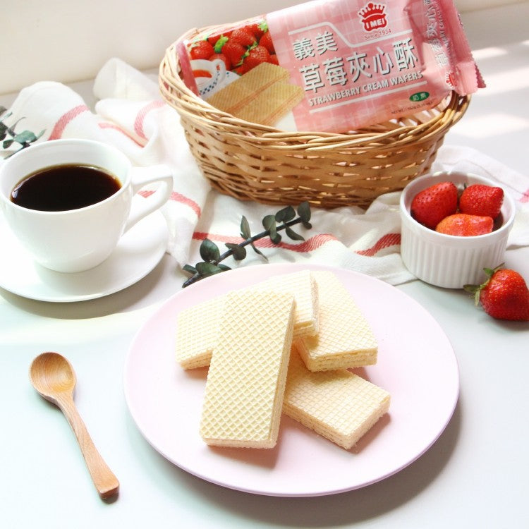 I-Mei Cream Wafer Cookies Peanut/Lemon/Strawberry/Coffee/Coconut/Taro/Milk/Chocolate Flavors 5.4Oz 152g 義美 夾心酥 花生/檸檬/草莓/咖啡/椰子/香芋/牛奶/巧克力風味 餅乾 152g - Buy Taiwan Online