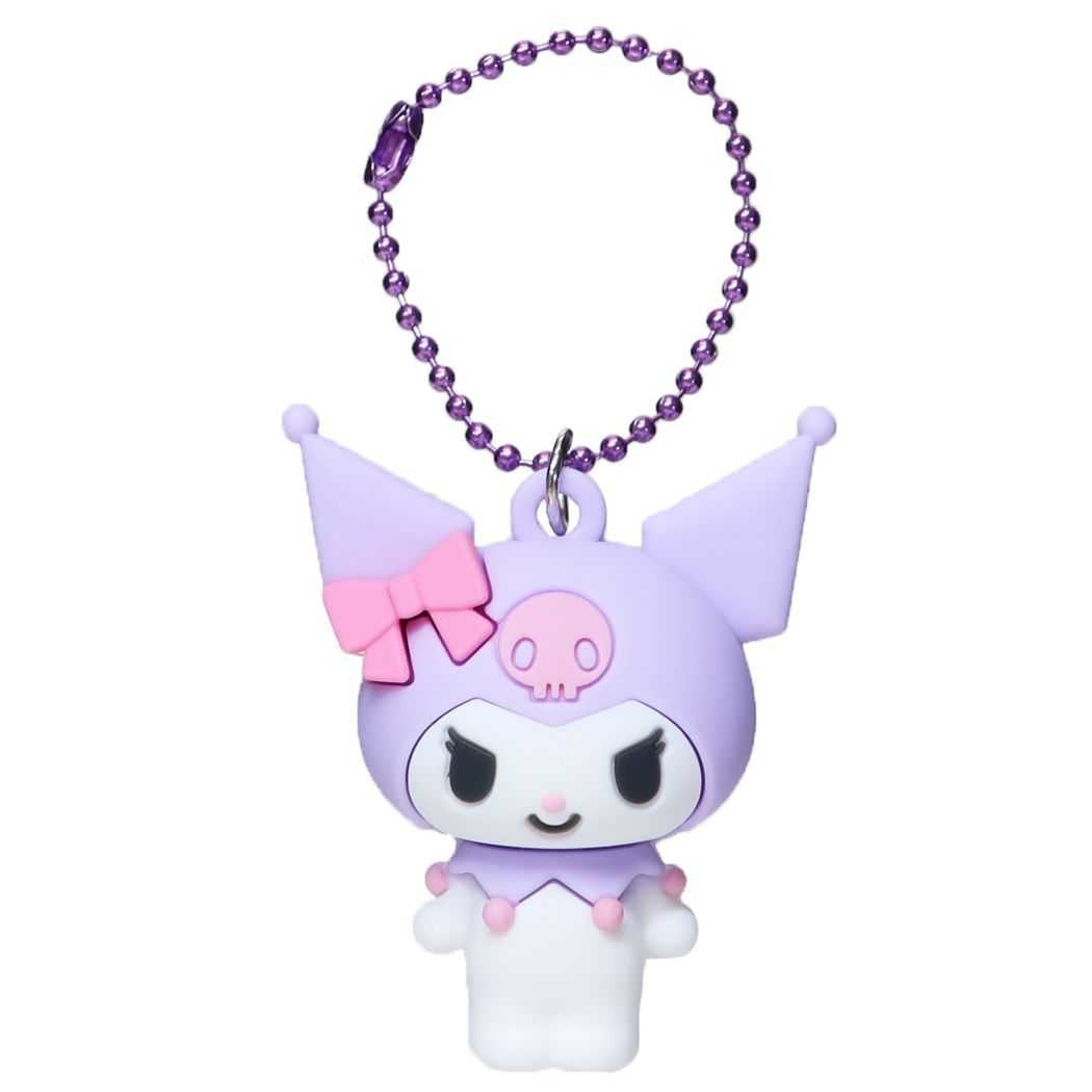 Sanrio Japan Melody Kuromi Cinnamoroll Pompom Purin Pochacco 3D Silicone Pendant Bead Necklace Hanging Ornament Bag Ornaments Doll Ornament Lock Ring Hanging Ornament