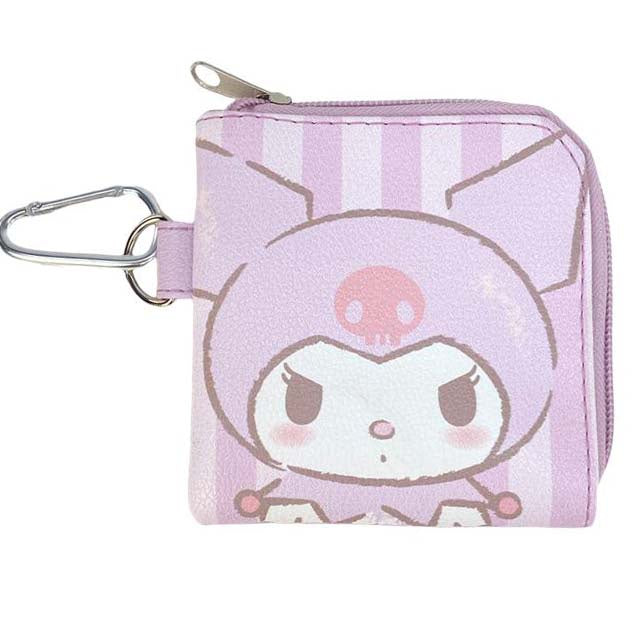 Kuromi Sync Leather Square Coin Purse with Lock (Purple Big Head) - Buy Taiwan Online